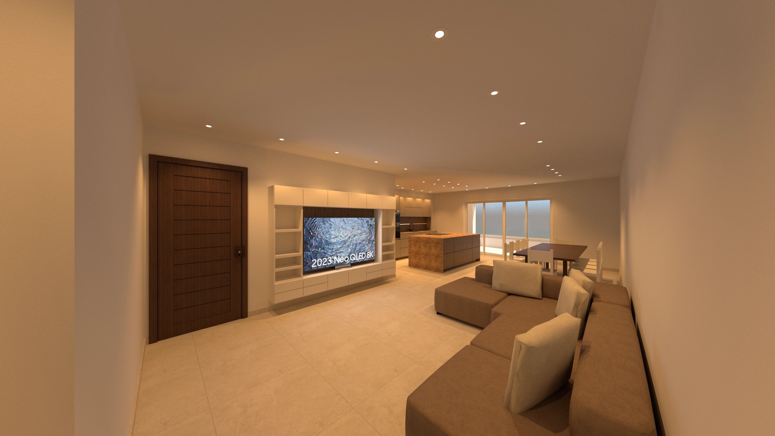 The Peak Complex - Apartments 1-3 - Kitchen / Living / Dining - 1