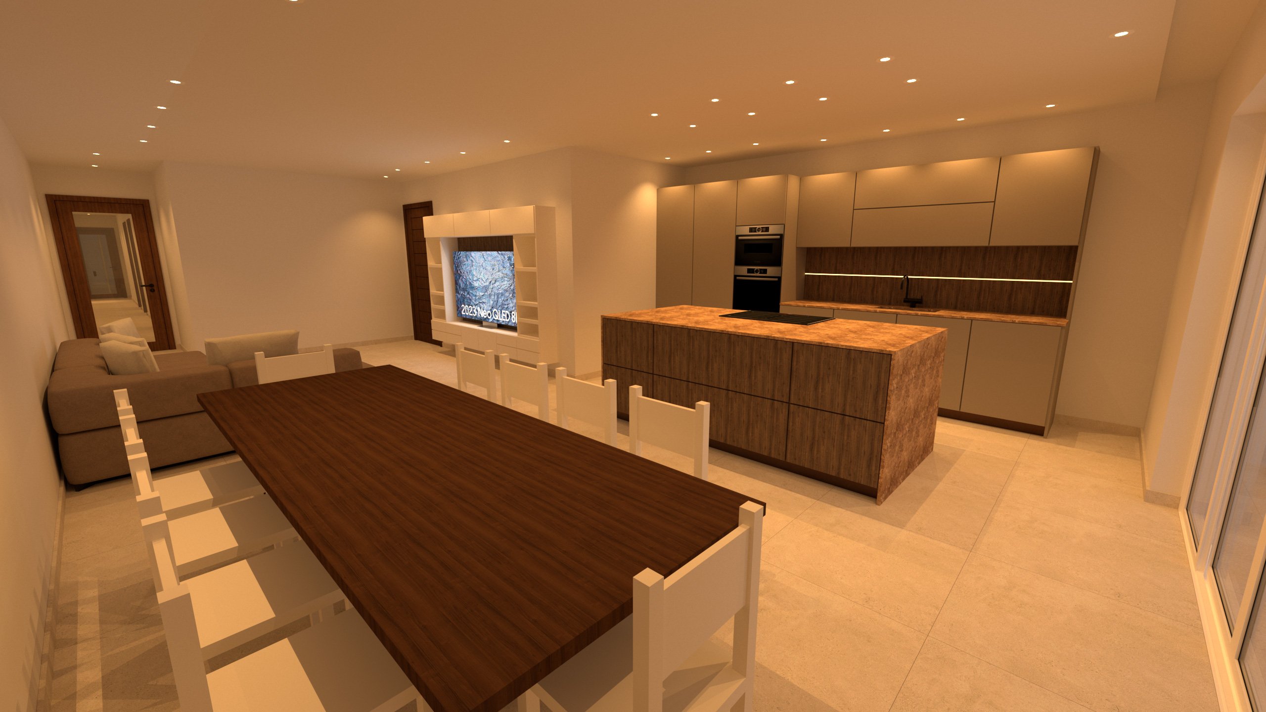 The Peak Complex - Apartments 1-3 - Kitchen / Living / Dining - 2