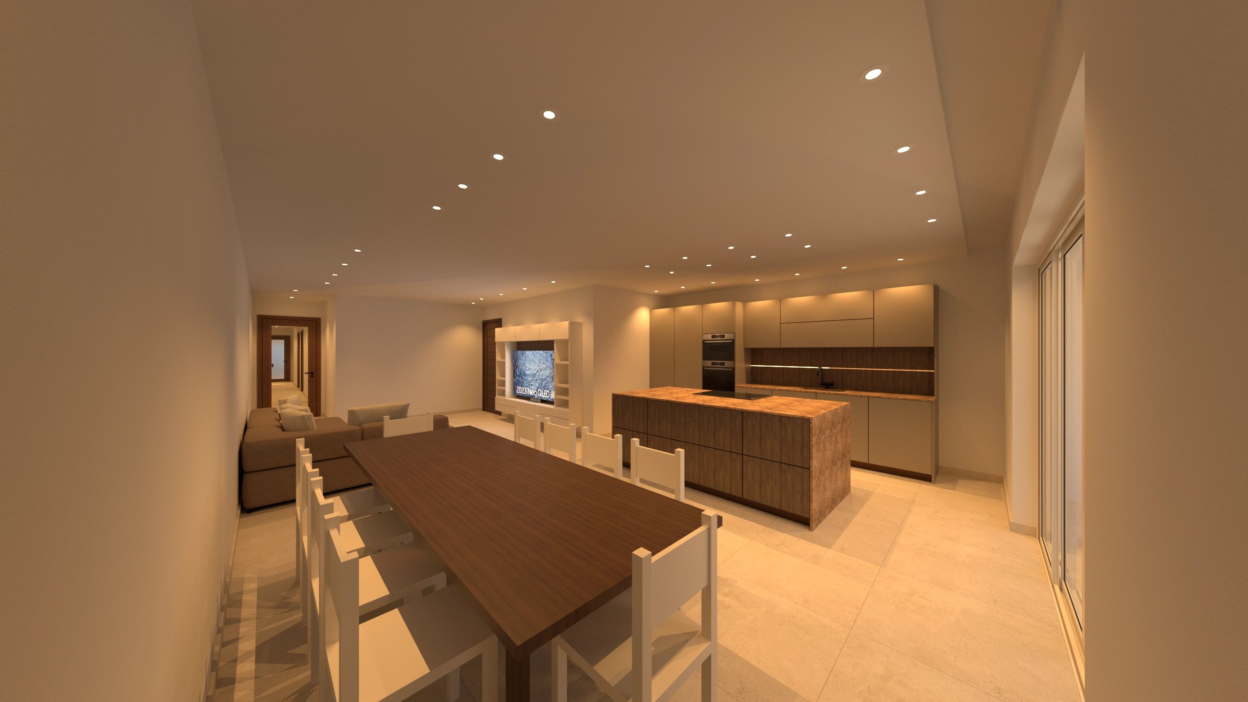 The Peak Complex - Apartments 1-3 - Kitchen / Living / Dining - 2