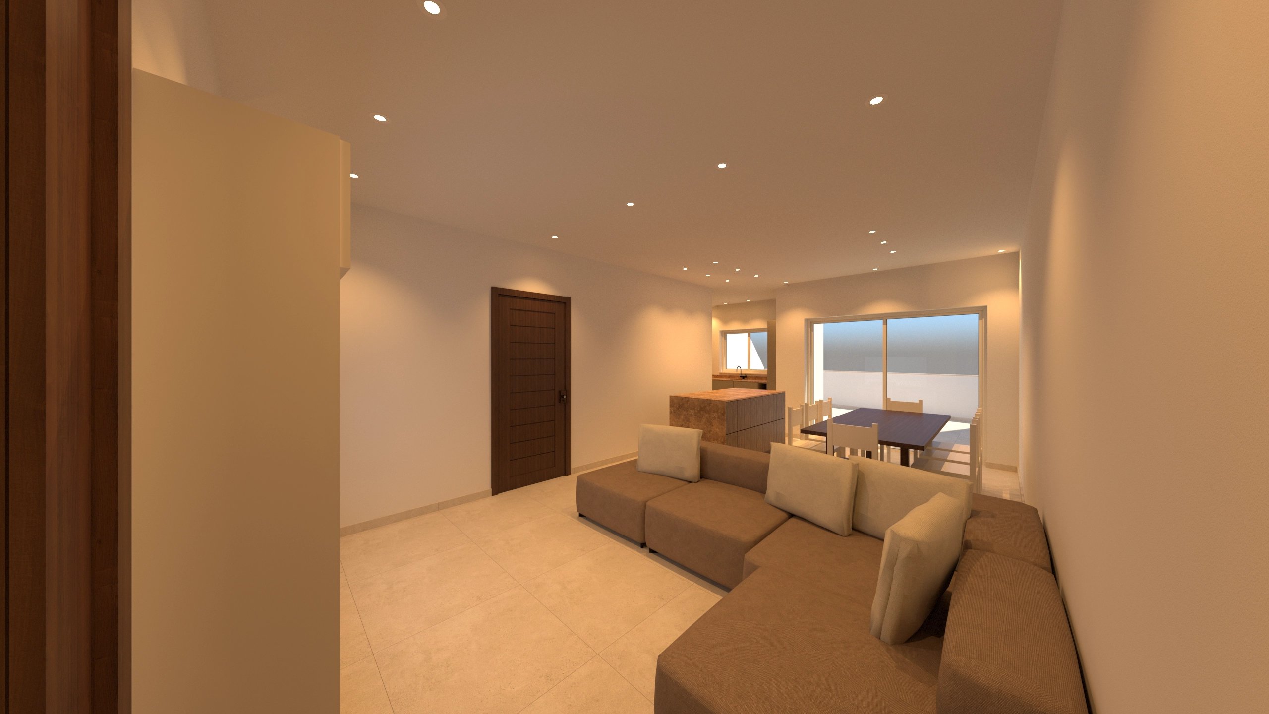 The Peak Complex - Penthouse 1 - Kitchen / Living / Dining - 1