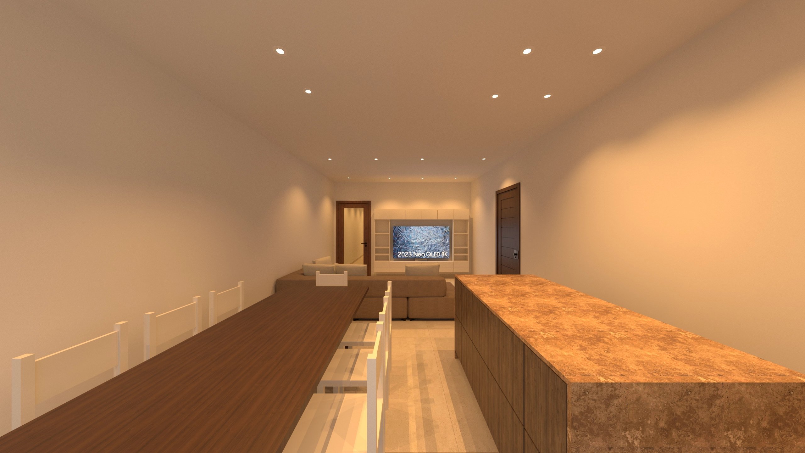 The Peak Complex - Penthouse 1 - Kitchen / Living / Dining - 2