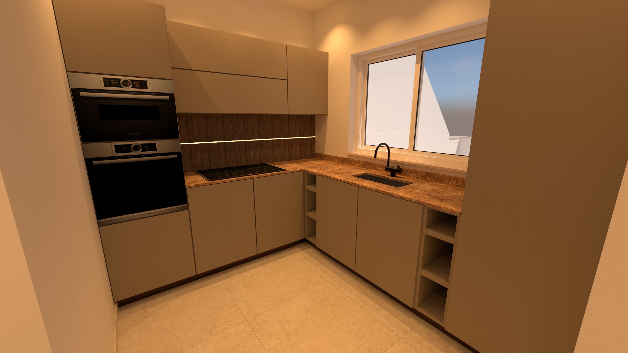 The Peak Complex - Penthouse 1 - Kitchen / Living / Dining - 3